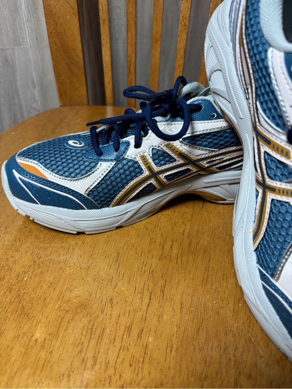 ASICS UB8-S GT-2160 Azure Pure Gold Women’s Sneakers Size 7.5 - Picture 5 of 9